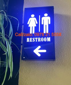 Biển Toilet có đèn sáng