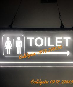 Biển toilet có đèn phát sáng