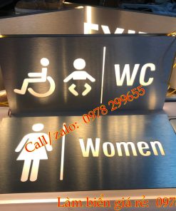 Biển wc toilet có đèn