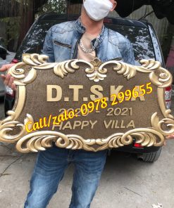 Mẫu biển số nhà biệt thự đúc Nhôm