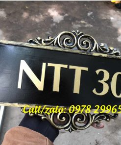 Biển số nhà biệt thự đẹp