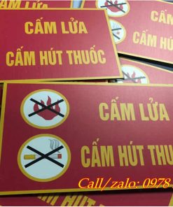Biển báo cấm lửa, cấm hút thuốc