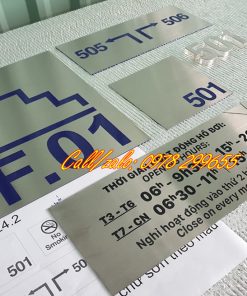 Biển phòng inox ăn mòn rẻ