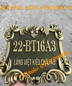 Biển số nhà đúc biệt thự giá rẻ