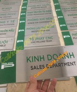Biển phòng ban trong nhà máy