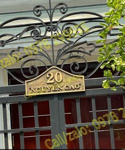 Biển số nhà đúc Nhôm nguyên khối mới nhất