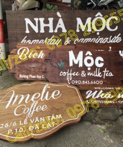 Biển gỗ cho homestay nhà hàng giá rẻ