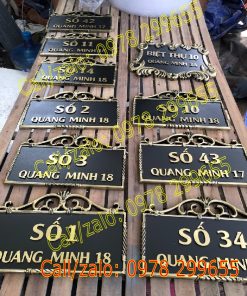 Biển số nhà liền kề đúc Nhôm