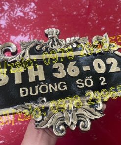 Biển số nhà đúc mẫu mới