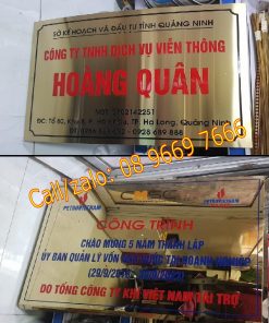 Biển công ty inox ăn mòn