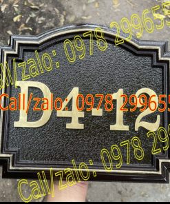 Biển số nhà đúc mẫu hiện đại
