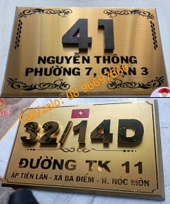 Biển số nhà inox đẹp mới nhất