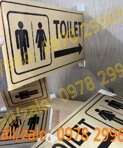 Biển hiệu nhà vệ sinh toilet treo ngang