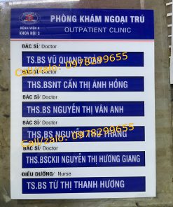 Biển trượt phòng khám bệnh viện đẹp giá rẻ