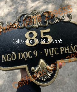 Biển số nhà biệt thự đúc giá rẻ