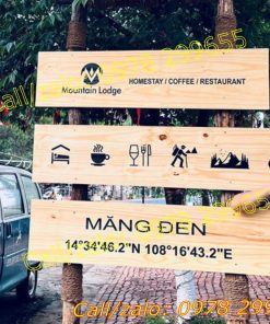 Biển chỉ dẫn gỗ giá rẻ