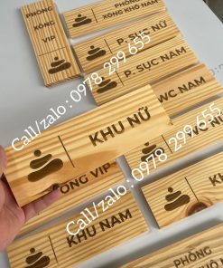 Biển số phòng gỗ đẹp
