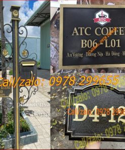 Biển số nhà đúc độc lạ