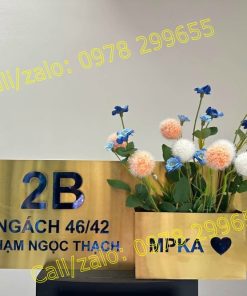 Biển số nhà inox đẹp độc đáo
