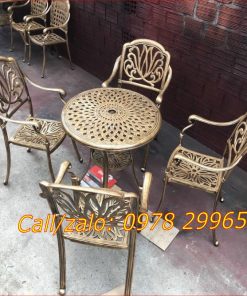Bộ bàn ghế đúc gang sân vườn đẹp rẻ