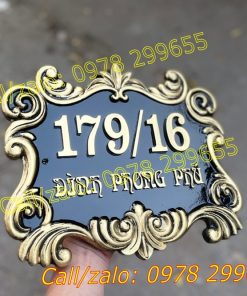 Biển số nhà đúc theo yêu cầu