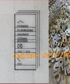 Biển chỉ dẫn phòng tòa nhà đẹp