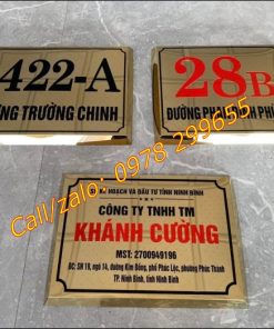 Biển tên công ty inox đẹp ăn mòn