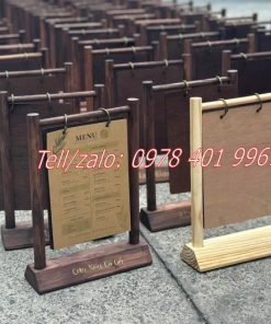 Kệ menu gỗ khổ A5 giá rẻ
