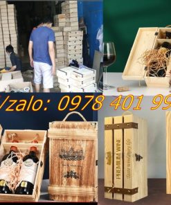 Hộp gỗ đựng hộp rượu giá rẻ