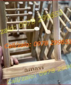 Kệ menu nhà hàng quán ăn gỗ đẹp khổ A5