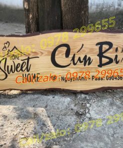 Biển gỗ homestay đẹp nổi bật
