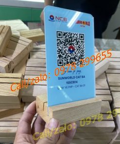 Biển gỗ mã QR