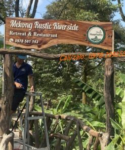 biển gỗ homestay villa đẹp
