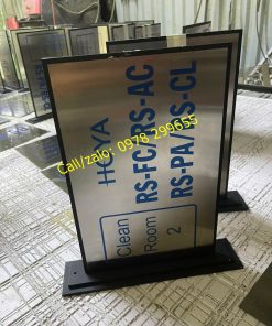 Biển trong nhà máy, inox treo ngang
