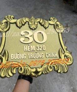 Biển số nhà đúc nhôm biệt thự nhà phố