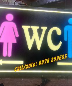 Biển nhà vê sinh toilet phát sáng rẻ
