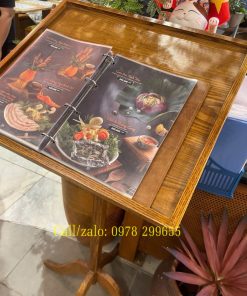 giá để menu món ăn giá rẻ