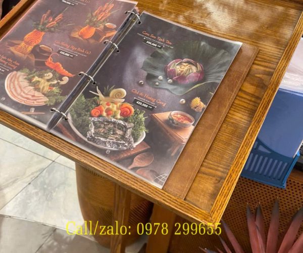 giá để menu món ăn giá rẻ