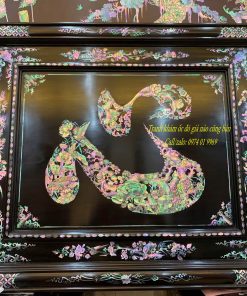 tranh chữ Tâm khảm ốc lấy ngay giá rẻ