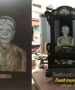 Tranh truyền thần khảm ốc cao cấp