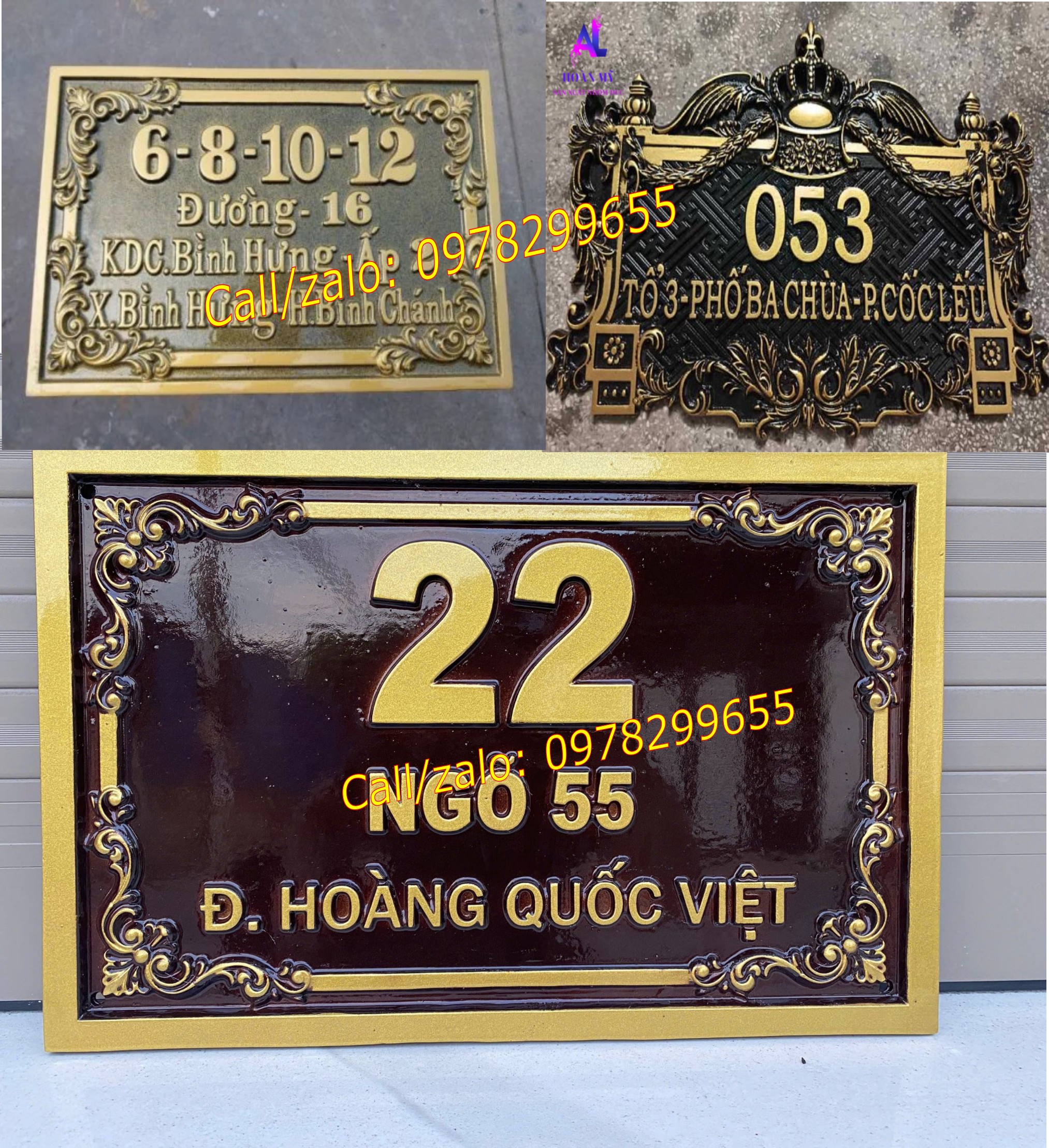 biển só nhà đúc nhôm đẹp rẻ