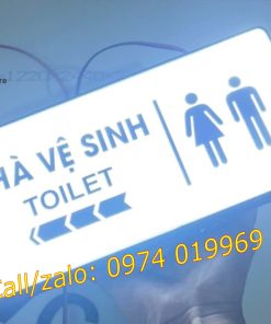 Biển toilet nhà vệ sinh phát sáng