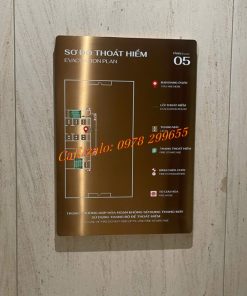 Biển sơ đồ thoát hiểm cho tòa nhà