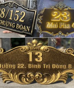 Biển số nhà đúc nhôm giá rẻ cuối năm