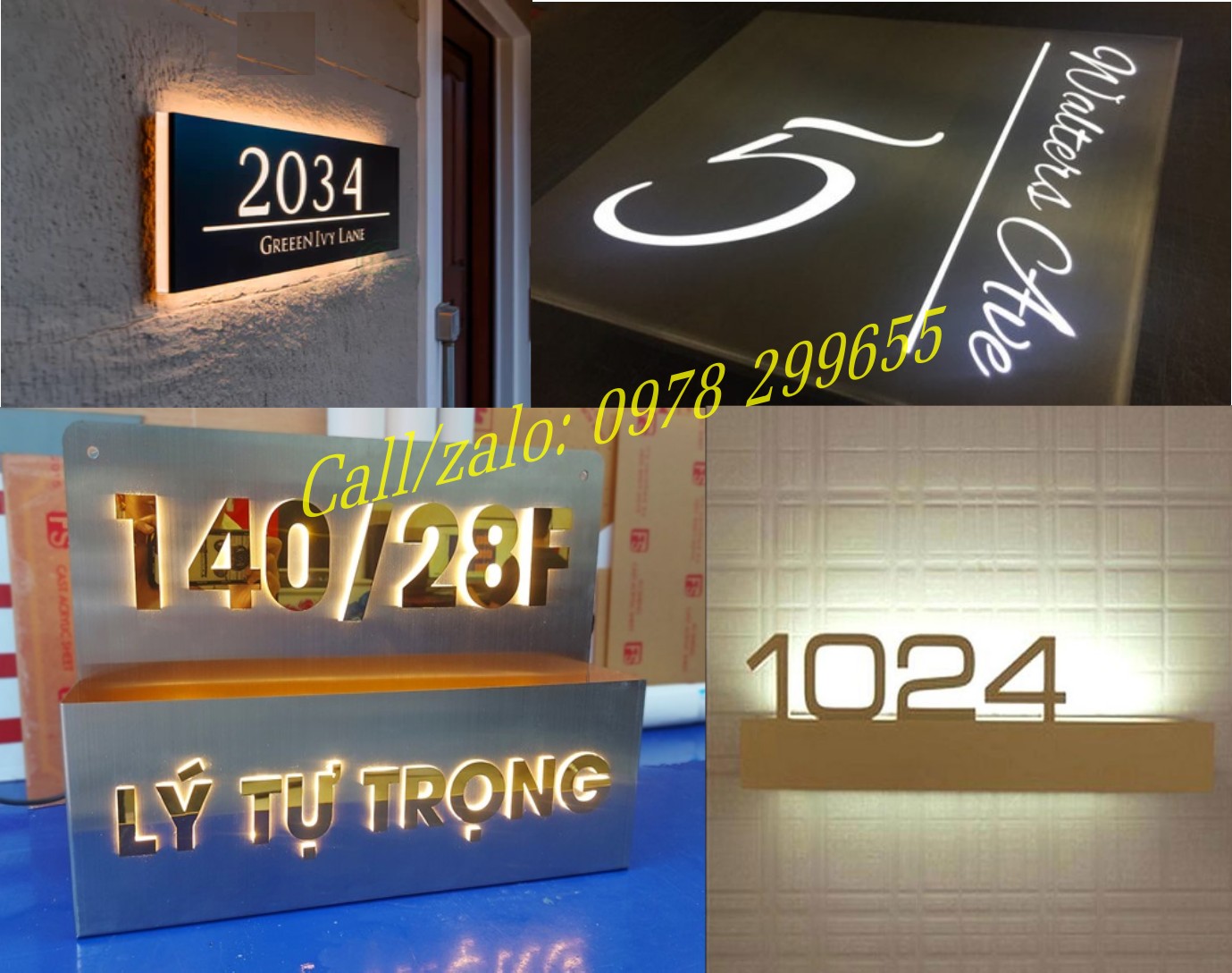 bien so phong số nhà đẹp sáng