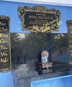 Biển tên nhà  thờ dòng họ đúc nhôm đẹp