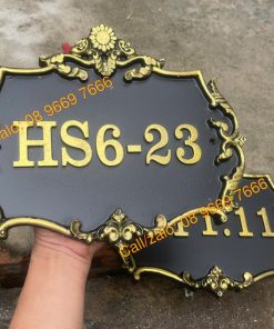 Biển số nhà đúc nhôm theo yêu cầu