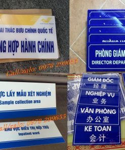 Biển số nhà đúc nhôm theo yêu cầu