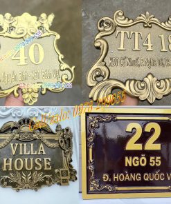 Biển số nhà đúc theo yêu cầu