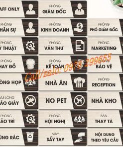 Biển tên phòng bằng chất liệu gỗ đẹp